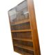Vitrine/armoire de rangement vintage en bois et verre
