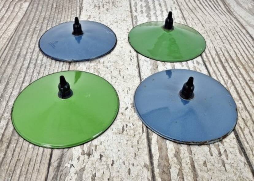 Enameled pendant lights 4