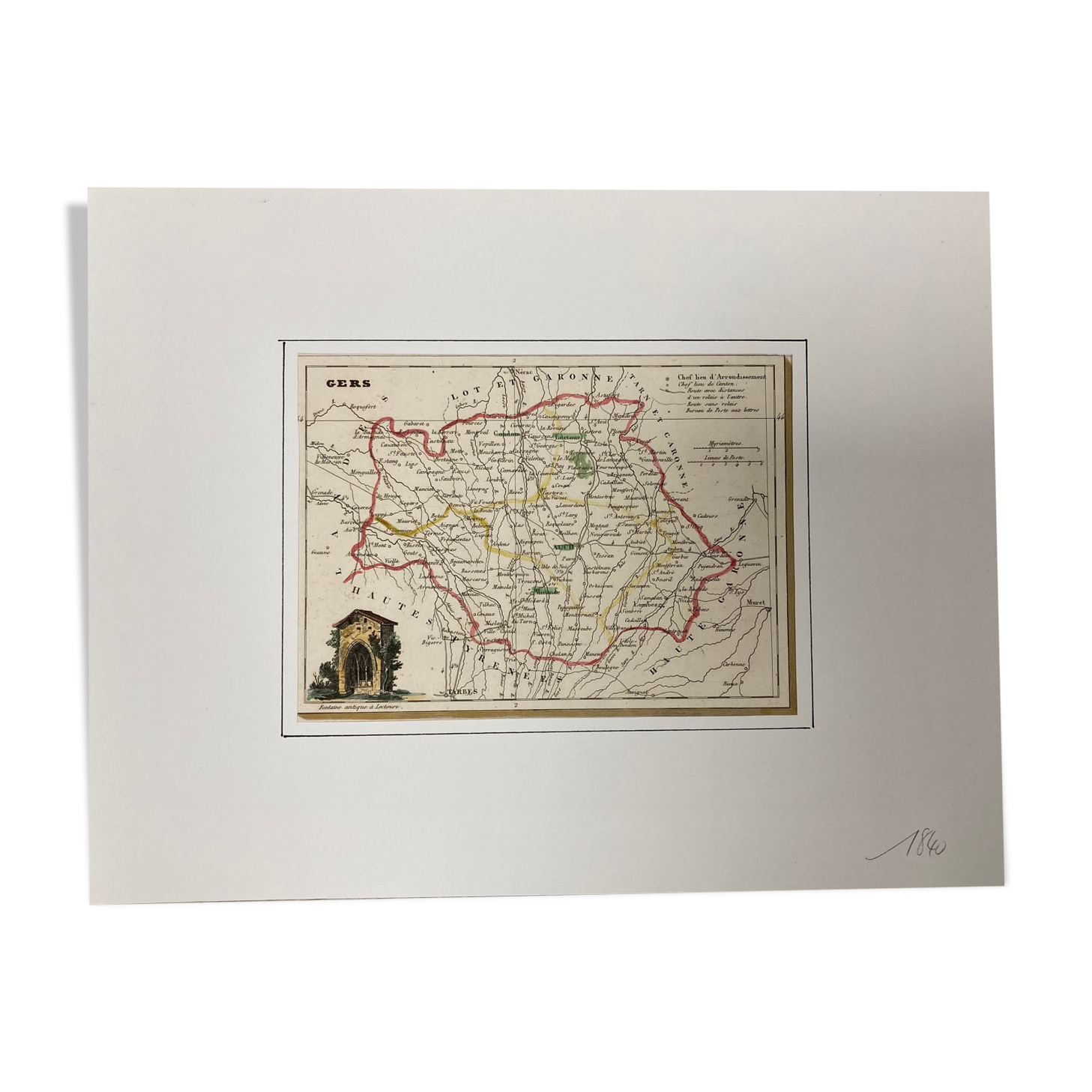 Carte ancienne du gers