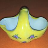 Bouquetière "Panier provençal" Limoges porcelain