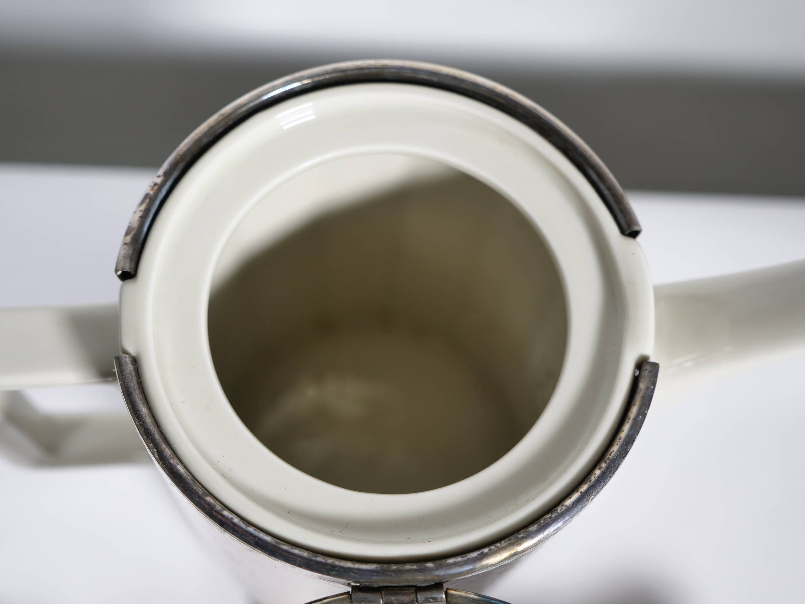 Art Deco Tea Set by Hutschenreuther with WMF Silver Plating, 1930s