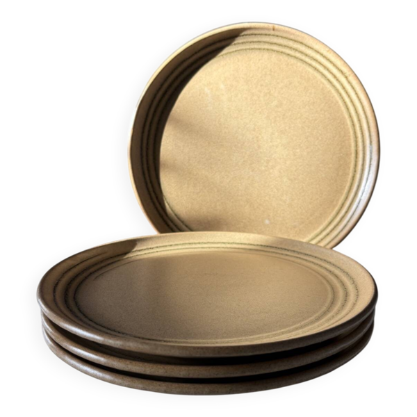 Assiettes en grès Sarreguemines