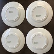 4 assiettes plates St Amand terre de fer