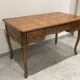 Louis XV style desk, natural wood and marquetry top