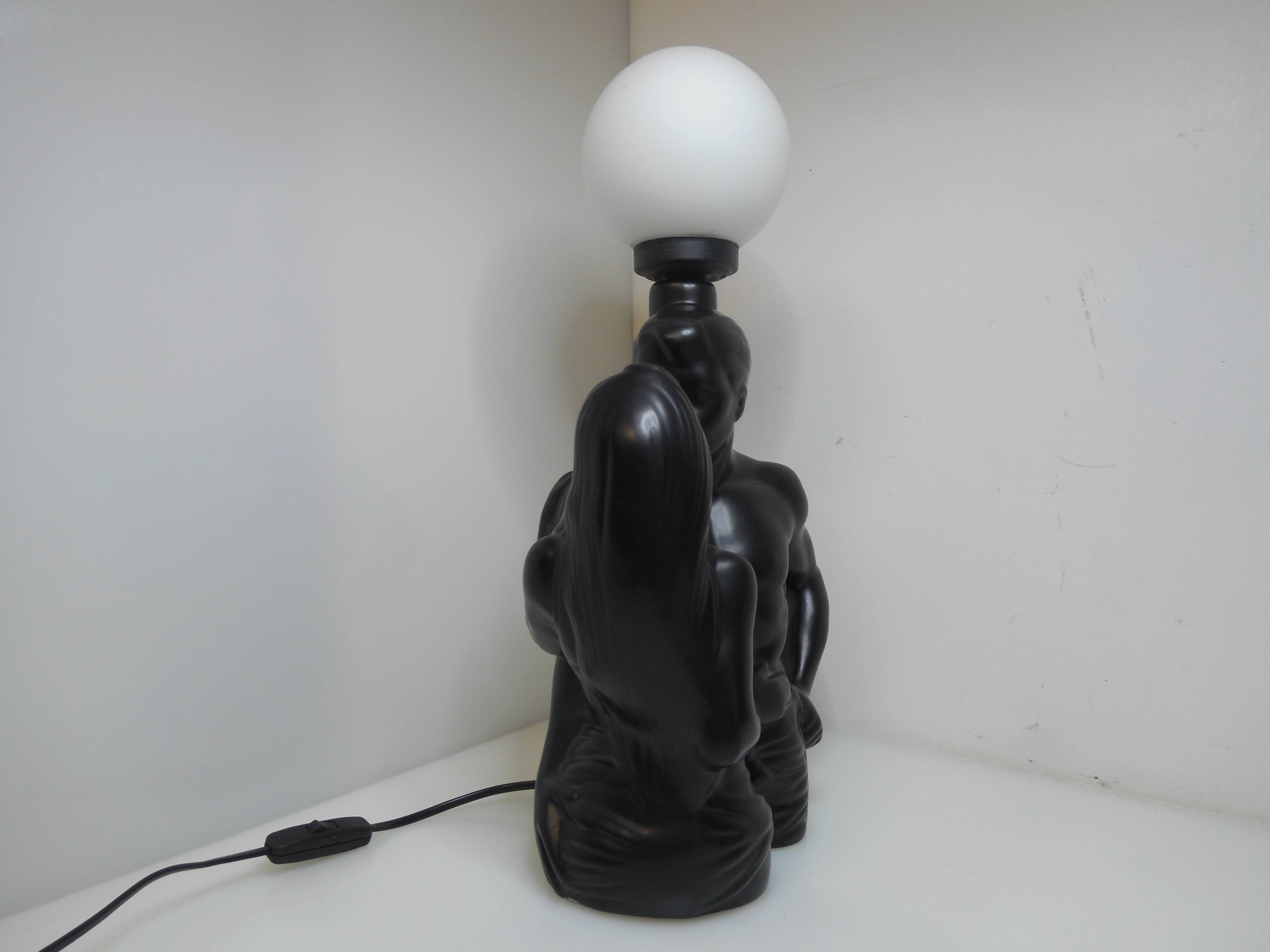 Lamp couple in love ceramic