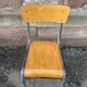 4 chaises d'école Vintage