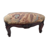 Footrest in vintage upholstered wood Louis IV style
