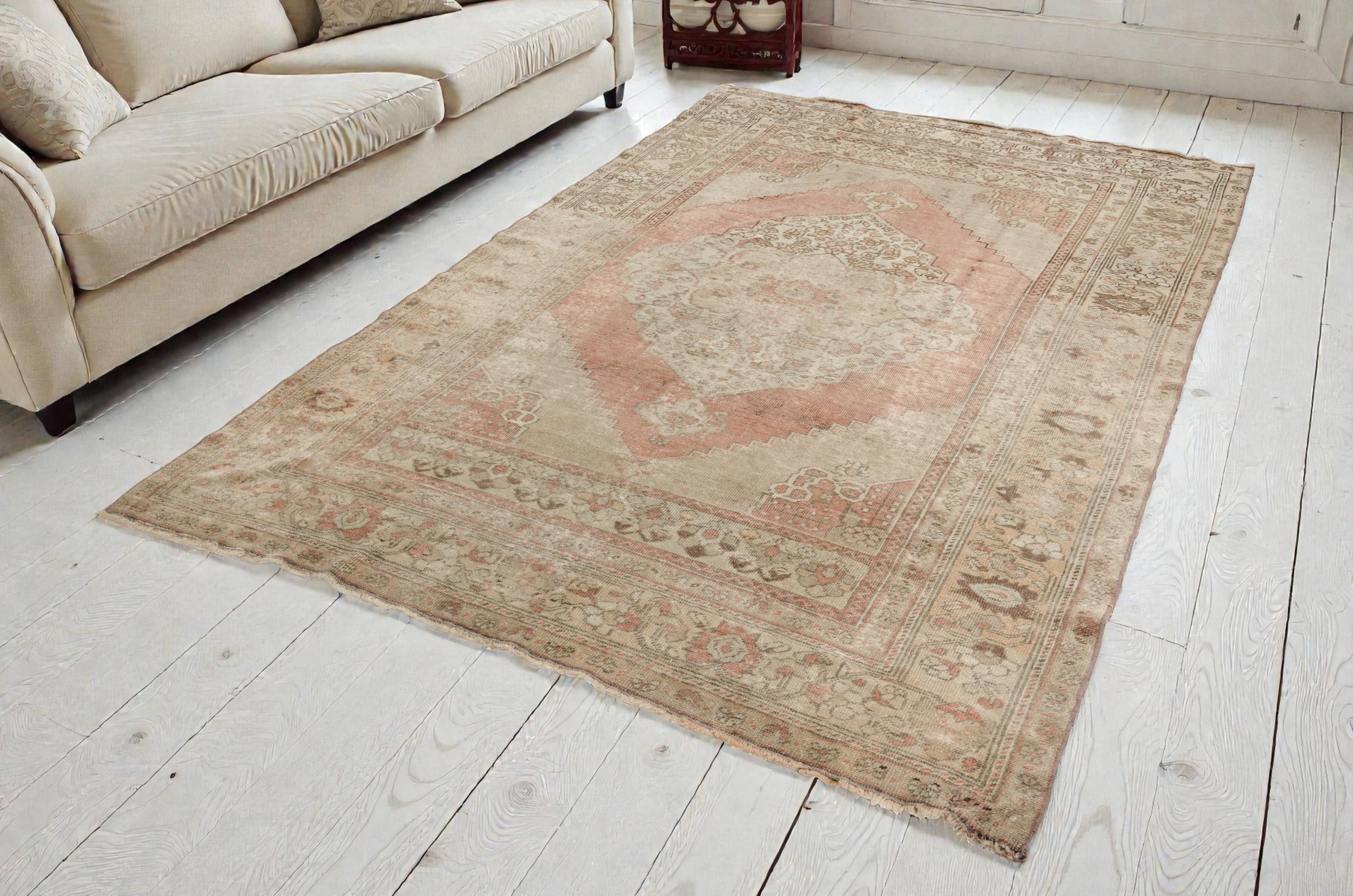 Oushak Turkish Floral Rug-823