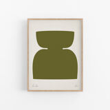 Abstract object giclee print, 50x70cm