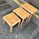 3 tables basses gigognes vintage