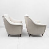 Pair of Ico Parisi MidCentury Modern Italian Armchairs for Ariberto Colombo