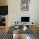 Vintage marble and smoked glass coffee table 70's