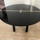 Table de salle à manger des années 1970 laquée  noire