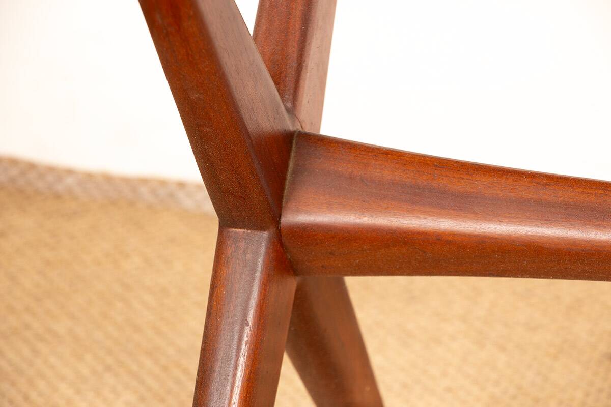 Vintage Danish high and low teak table 1960.