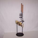Candlestick ferotin magazine rack 50s