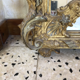 Bevelled golden mirror 170 x 105 cm