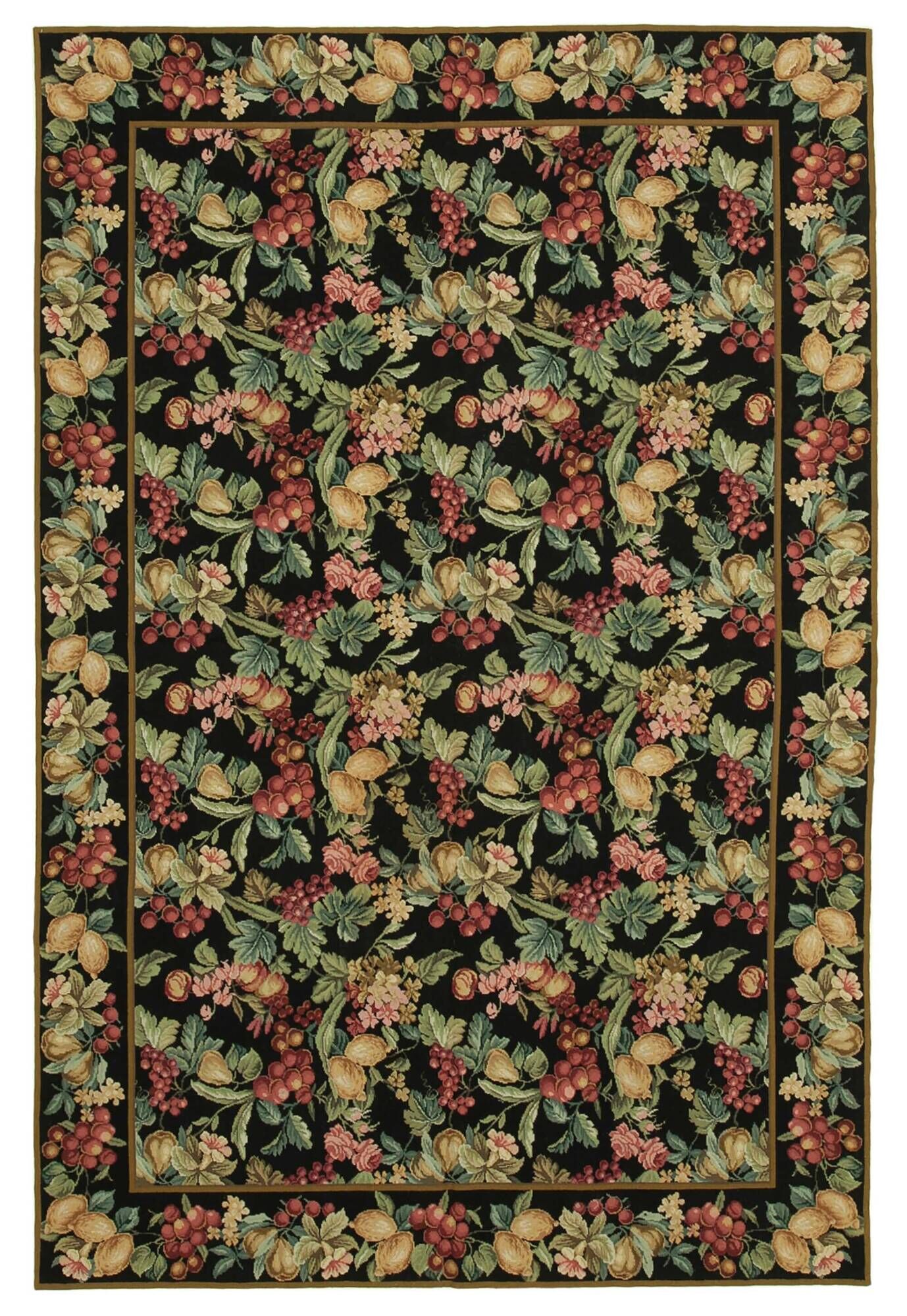 Handmade Vintage Flatweave Needlepoint Kilim 183 cm x 275 cm
