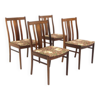 Set of 4 Scandinavian chairs in rosewood, Sweden, 1960.