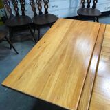 Vintage elm table Maison Regain 80s