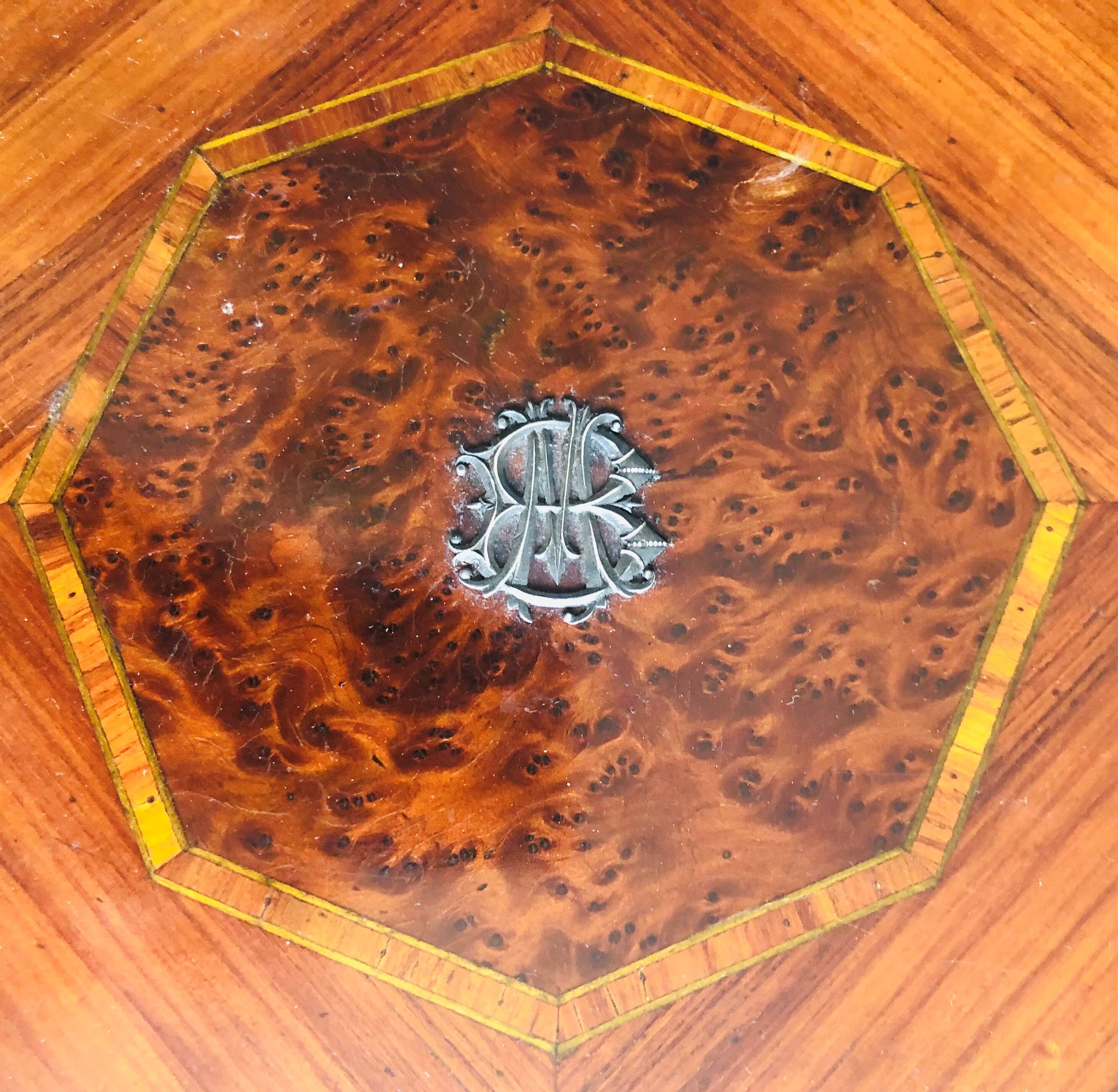 Wooden marquetry box