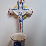 Bénitier faience XIXème siècle