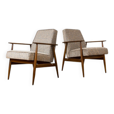 Chaises vintage, Type 300-190 par H. Lis, Pologne, années 1970, ensemble de 2
