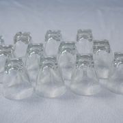 12 engraved liqueur glasses – from the 1960s-1970s