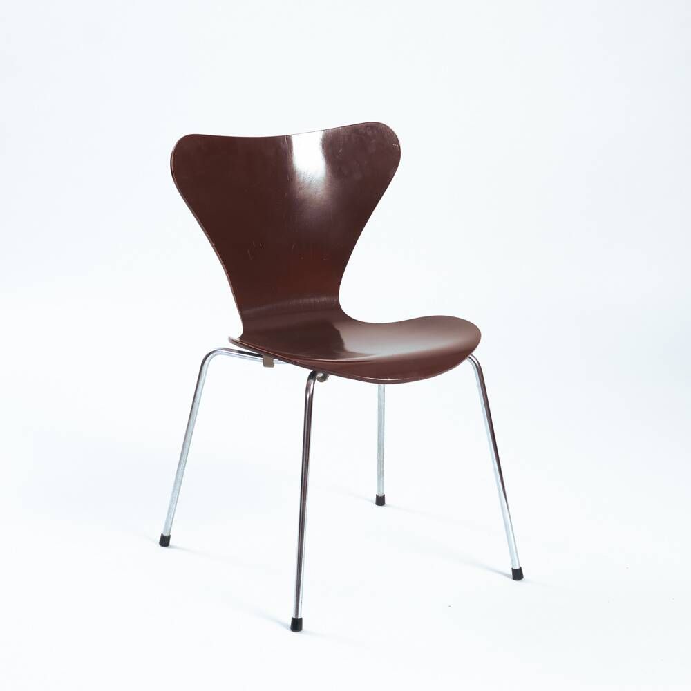 Chaises Butterfly 3107 7 arne Jacobsen par Fritz Hansen, 1960s, Set de 5