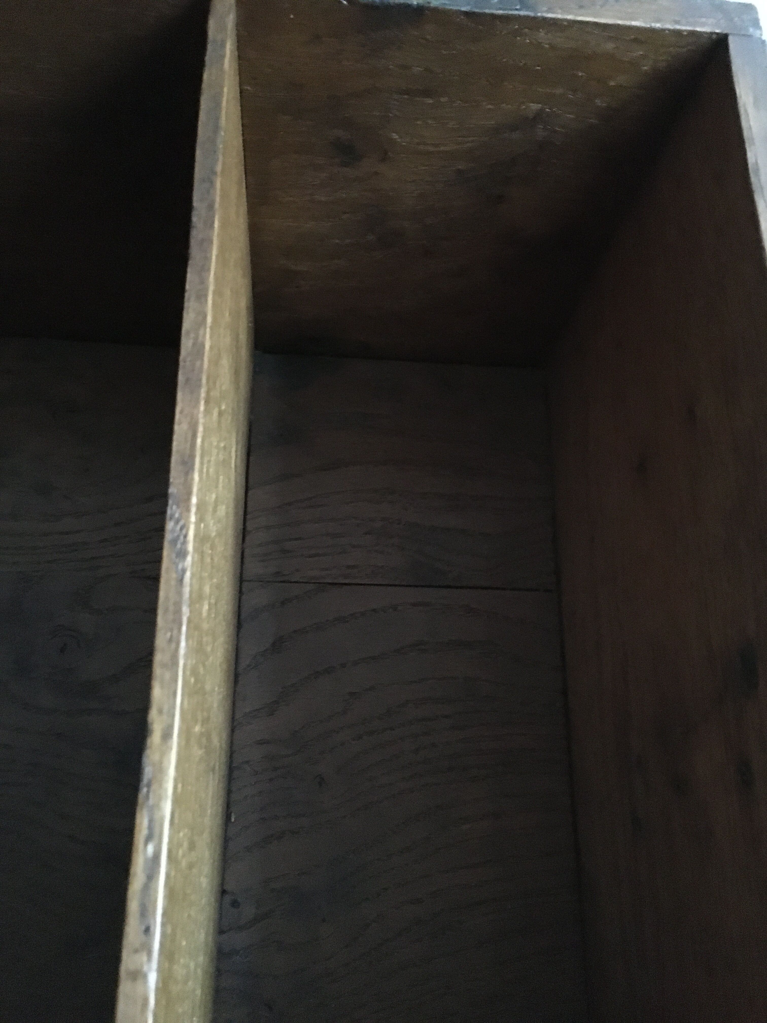 Old wooden travel chest