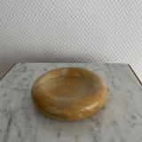 Vintage orange-orange marble ashtray