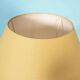 1970s bohemian bedside lamp, vintage in ceramic & brass