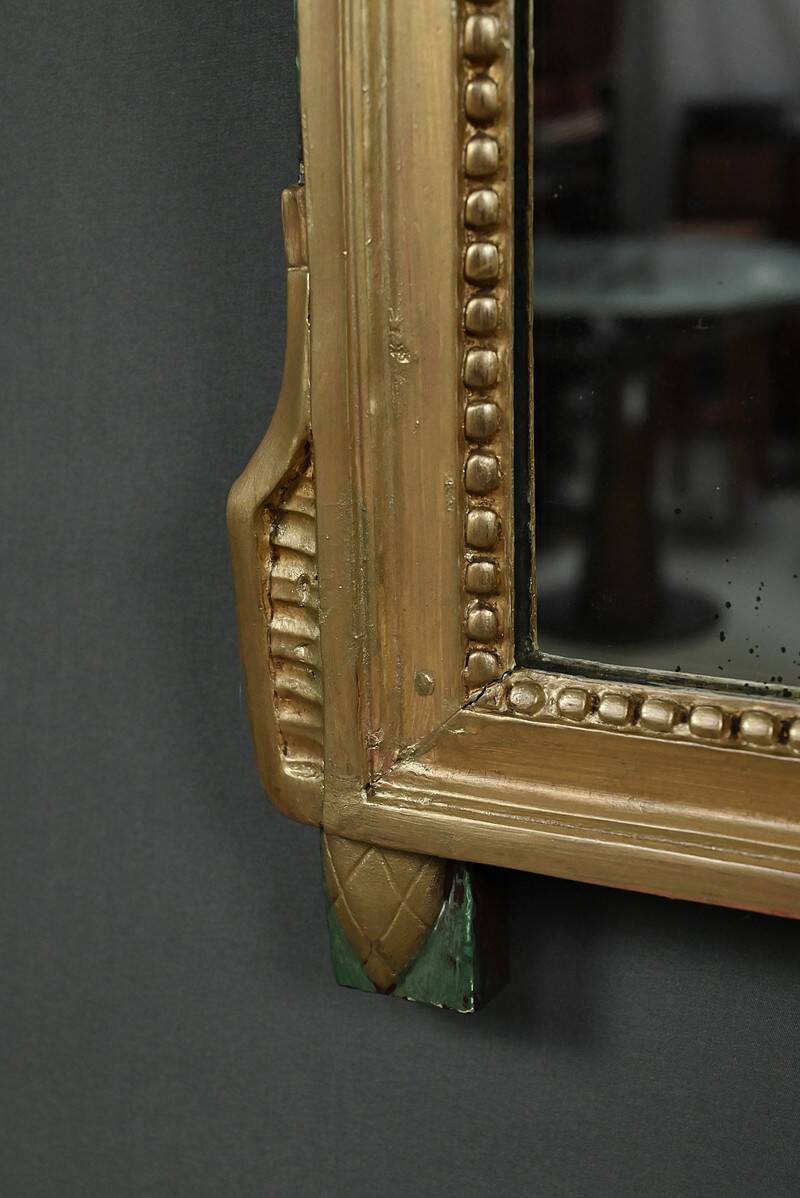 Golden wooden mirror, Louis XVI style – early 20th century