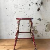 Workshop stool Nicolle patinated