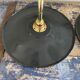 Pair of black enamelled sheet metal wall lamps electrified to nine