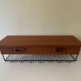 Vintage Norwegian Floating Teak Wall Shelf, 1960s