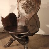 Paire de fauteuils africains
