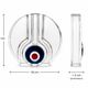 "Bulls-Eye" Soliflore Vase in Crystal - Walther Glas - Vintage 1970