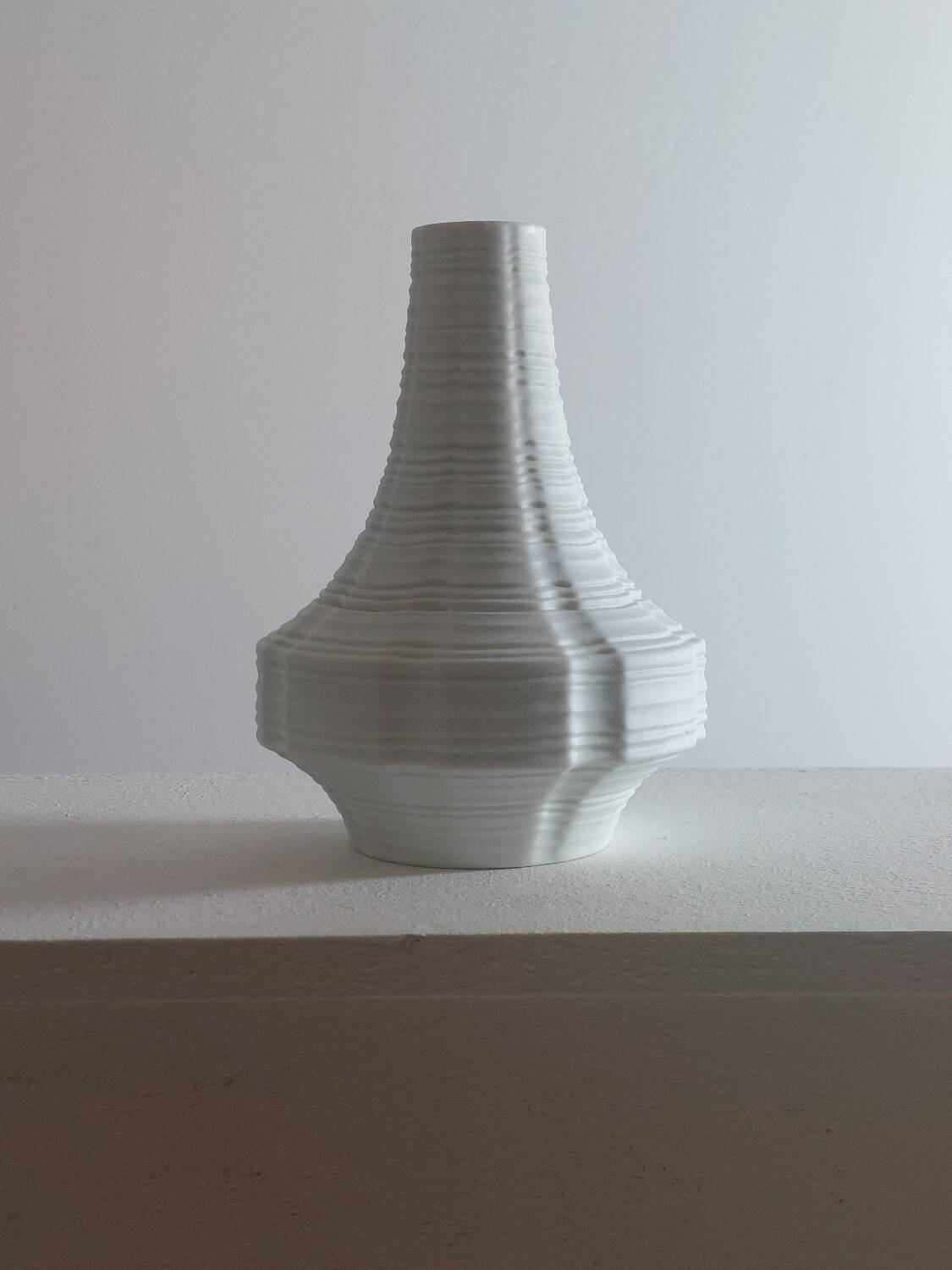 Vintage porcelain biscuit vase by Heinrich, Germany.