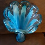 Large turquoise opaline crystal vase