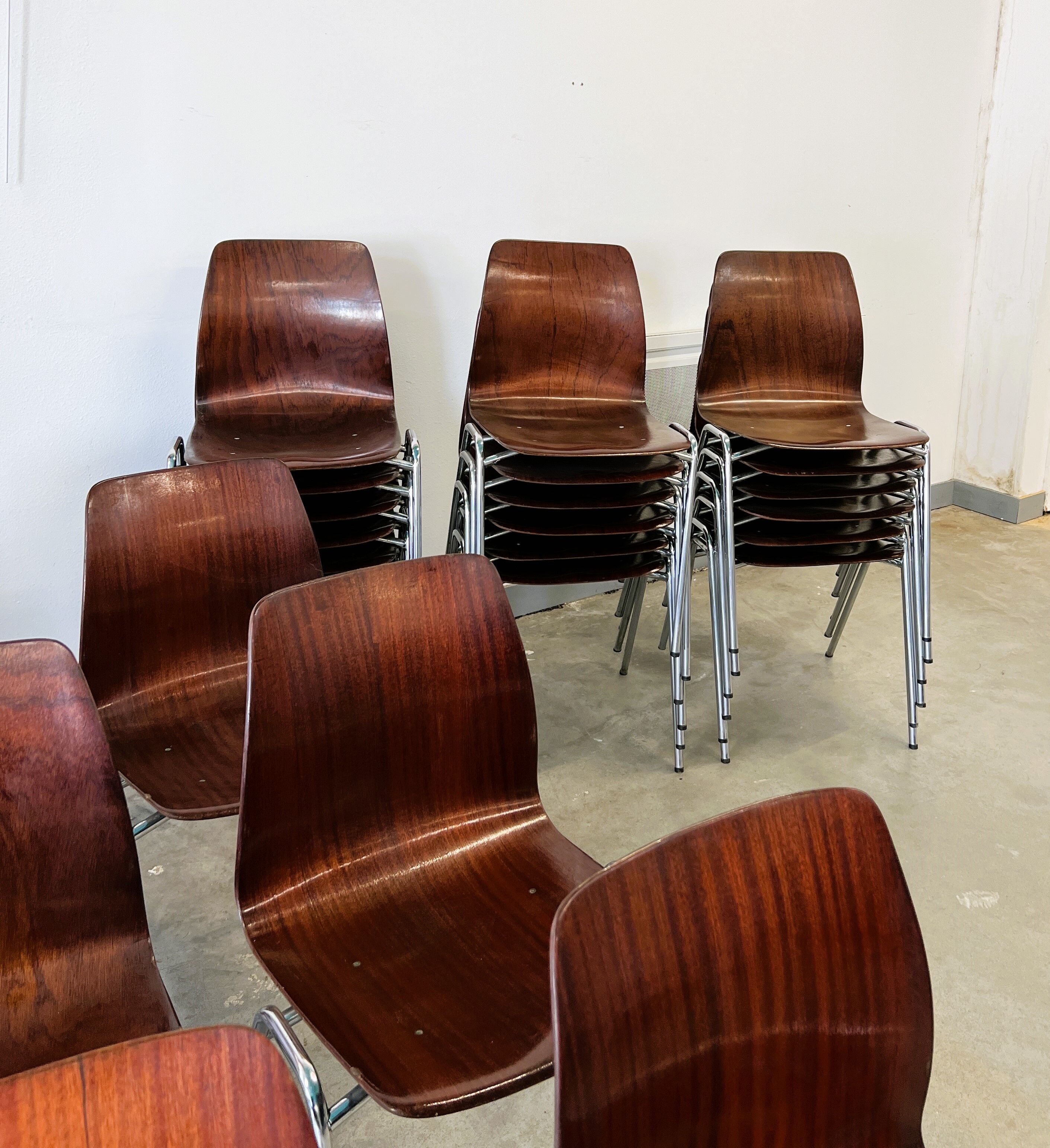Set of chairs Pagholz 70s Germany