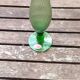 Soliflore en verre urane, ouraline