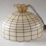 Giant mother-of-pearl mica pendant light