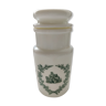 Apothecary jar pharmacy opaline white