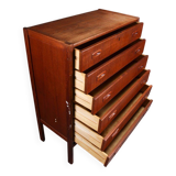 Commode en teck 6 tirroirs