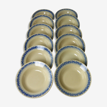 12 Porcelain hollow plates