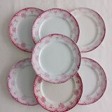 Set of 7 iron earth plates Onnaing Narcisses