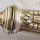 Salad servers in horn and silver metal