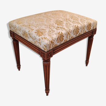 Pouf upholstered in Louis XVI style
