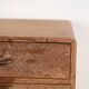 Small Japanese desk chest in oak and red pine, mid-Showa period, circa 1945–1970.