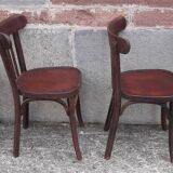 Baumann bistro chairs, 1950s. (Set of 4)